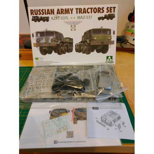 Maquette Camion Takom 1/72 : Russian Army Tractors Set