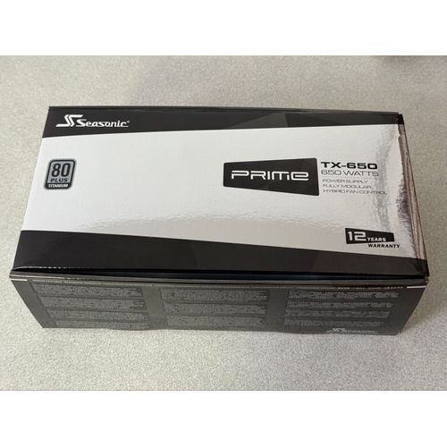 Seasonic Prime TX-650 - 650Watts - 80Plus Titanium
