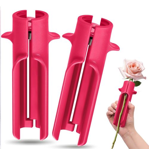 Lot de 2 Strippers Rose Thorn Strippers Leaf Thorn Remover portable Portable Practical High Efficiency Rose STEM Cleaner Manual Tool pour les concepteurs