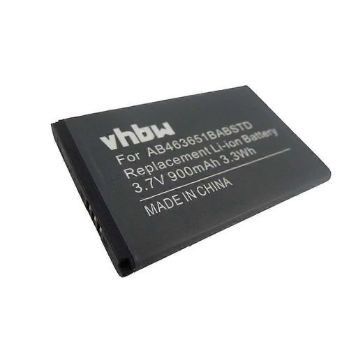 Batterie Vhbw Compatible Avec Samsung Gt-M7500, Gt-M7500 Emporio Armani, Gt-C6112, Gt-M7600, Gt-M3318c Téléphone Portable Smartphone (900mah, 3.7v, Li-Ion)