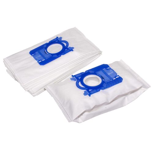 vhbw 10x Sac à poussière Compatible avec Philips FC 9150 - 9199 Performer, Fuchsia, Geneva City Line, HR 6999 Sydney Aspirateur - 30cm x 18cm Blanc
