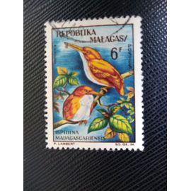 Timbre Madagascar Y T 383 Martin-Pêcheur Pygmée De Madagascar 1963 (050509 )