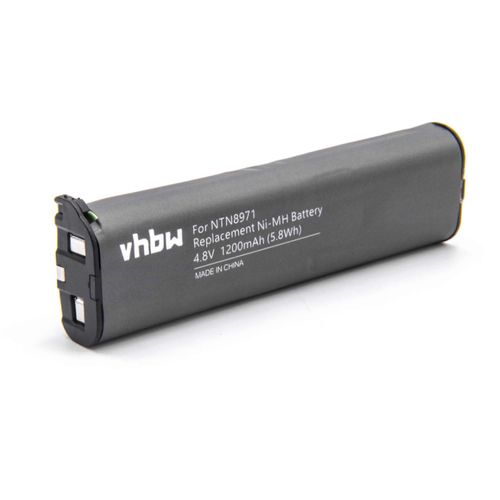 Batterie De Remplacement Vhbw Pour Motorola Snn4802a, Snn4933a, Ntn8971b Pour Radio, Talkie-Walkie (1200mah, 4.8v, Nimh)
