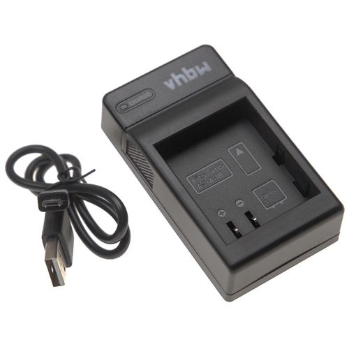 Chargeur USB vhbw compatible avec Netgear / Arlo VMS3230, VMC4030 appareil photo/batterie - socle de charge, indicateur de charge, 8,4 V