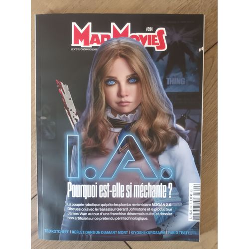 Mad Movies N° 394 _ Juin 2025 _ Dossier I.A. : Pourquoi Est-Elle Si Méchante ? / Megan 2.0. : Gerard Johnstone, James Wan / Ted Kotcheff... + Dvd "La Tour Du Diable", Film De Jim O' Connolly (1972)