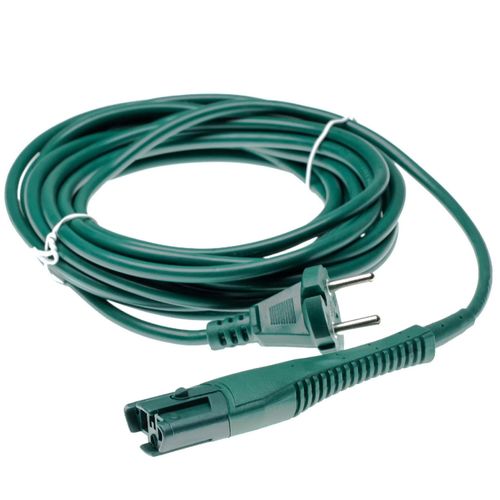 Câble d'alimentation vhbw compatible avec aspirateur Vorwerk Kobold 131 SC, 130 SC, 131, 130 - câble de 7 m, câble de raccordement