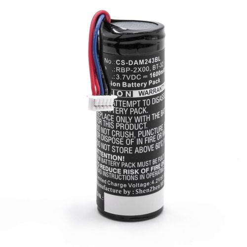 Batterie vhbw de remplacement pour Datalogic BT-32, 128003203, RBP-2X00 pour lecteur de codes-barres POS (1600 mAh, 3,7 V, Li-Ion)