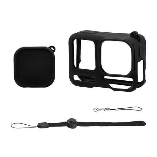 LICHIFIT - Étui en silicone pour objectif de caméra sportive, protection anti-poussière - pour Insta360 Ace Pro2 - Noir