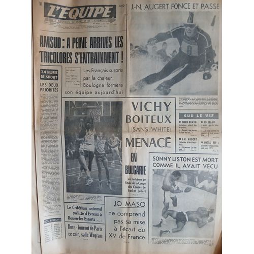 L'Équipe - 7690 - Sony Liston Est Mort Comme Il Avait Vécu