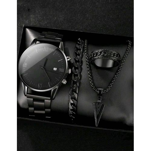 Coffret Homme 4 En 1 – Montre & Accessoires Classe