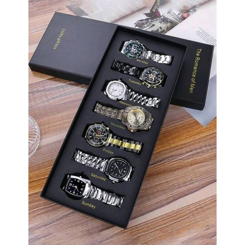 Coffret Montre Luxe 7 En 1 –Montres, 7 Jours 7