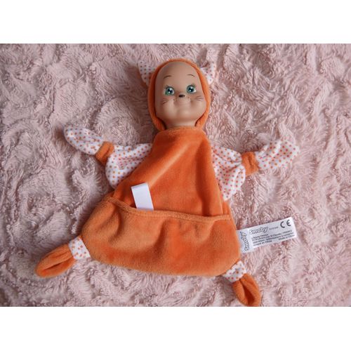 DOUDOU PLAT POUPON MINIKISS ORANGE SMOBY