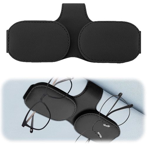Porte Lunettes Pour Voiture, Magnétique Support Lunettes Voiture Leather Multifunctional Organisateur Voiture Accessoire Porte Lunettes Décorer,Pour Lunettes De Soleil Carte Ticket[Voi6171360]