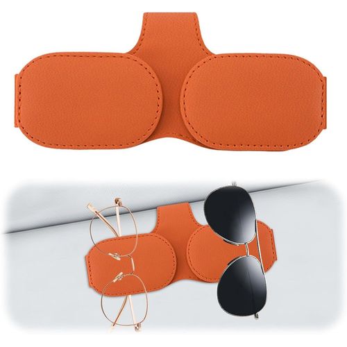 Porte Lunettes Pour Voiture, Magnétique Support Lunettes Voiture Leather Multifunctional Organisateur Voiture Accessoire Porte Lunettes Décorer,Pour Lunettes De Soleil Carte Ticket[Voi6171361]