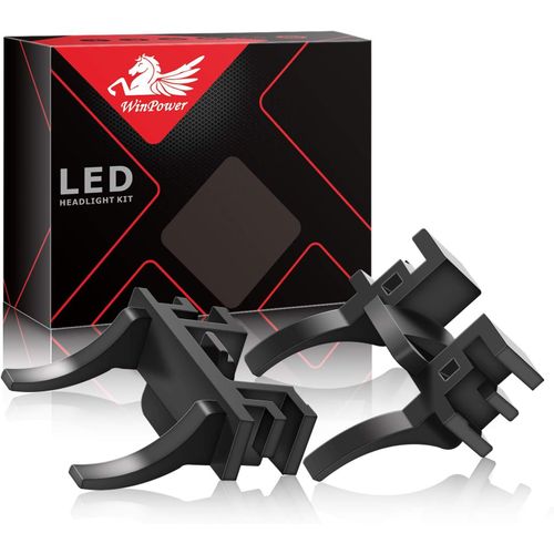H7 Led Ampoule Base Clips Adaptateur Support Titulaire Conversion Compatible Avec Abarth 500 595 695 Fiat 500 500c Fiesta8 Focus3/4 Grandland X Meriva B T-Cross C1 Freelander Etc.[Voi6171618]