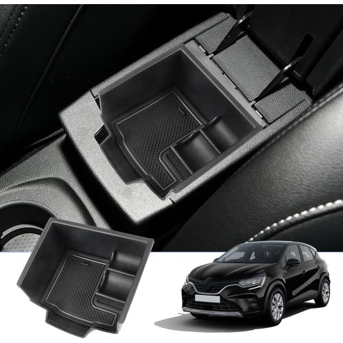 Captur 2 2024 Console Centrale Compatible Avec Renault Captur 2 2020-2023 2024 Boîte De Rangement Avec Tapis Antidérapant Compartiment De Rangement Accessoires Captur Accoudoir Org[Voi6172838]