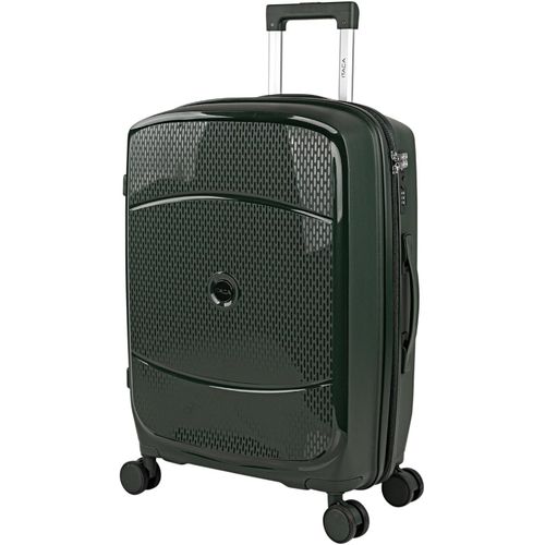 Valise Moyenne-Valise Soute Avion Rigide 4 roulettes-Valise De Voyage Résistante en Polypropylène-Valise Ultra Légère avec Verrouillage TSA,Vert