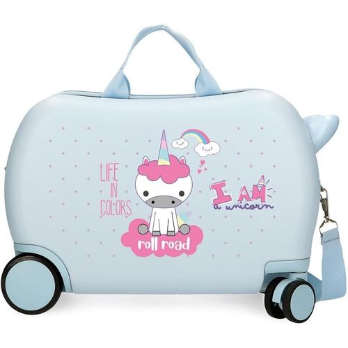 I,Bleu Clair,Valise Enfant Licorne