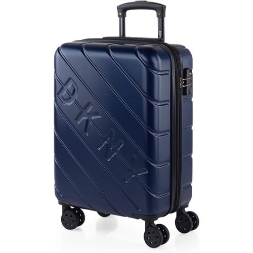 Valise Cabine Avion-Bagages Cabine-Petite Valise Rigide 4 roulettes-Valise Ultra Légère avec Cadenas à Combinaison-Bagage Cabine Résistant,Bleu Marine