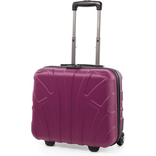 Chariot Pilote,Coque Rigide,Chariot Business,Valise Cabine,Valise Pilote,Bagage à Main,TSA,ABS,2 Roues,Noir.[S51]
