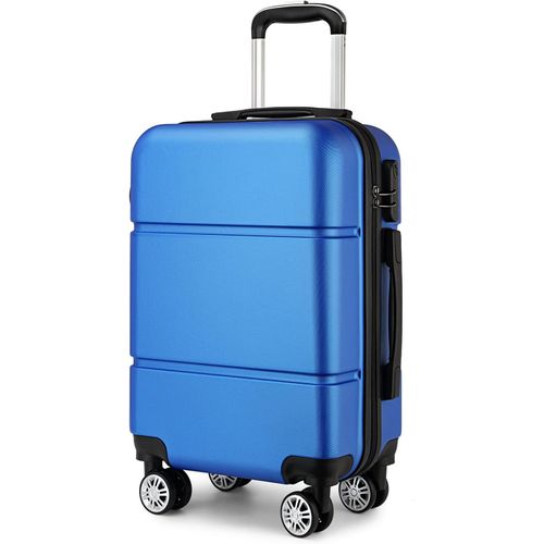Valise Cabine Rigide Bagages à Main à roulettes Légere ABS 56x38x23 cm Valises 33L Trolley de Voyage,Bleu Marine
