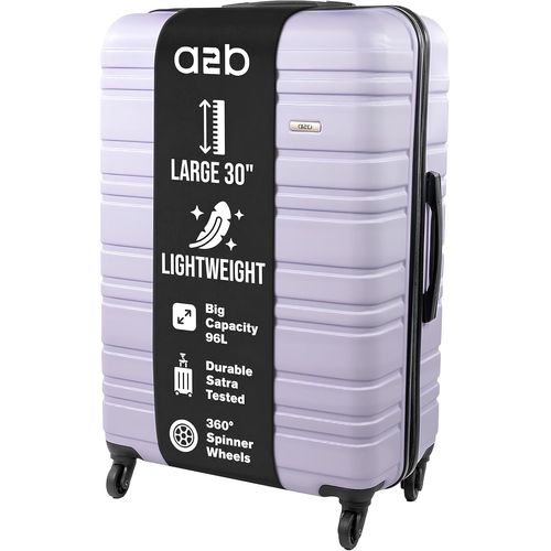 Valise rigide avec roulettes \u2013 Bagage rigide qualité certifiée roues et poignées,lilas,L,Valise