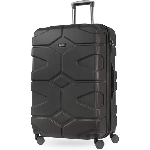 X-Kölln-Valise rigide grande Bagage Trolley 4 roues extensible,TSA,76 cm,120 litres,Graphite