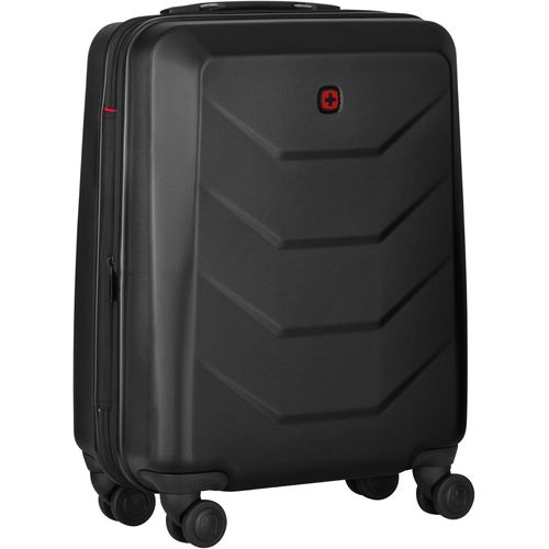 Prymo Valise Rigide à 4 roulettes,Trolley,Bagage Cabine,Rigide,Cadenas à Combinaison,Femme Hommes,Voyages Vacances,Noir.[S96]