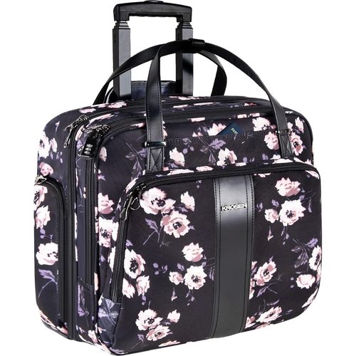Mallettes à roulettes pour Ordinateur Portable Sacoche à roulettes 15,6 Pouces Imperméable Trolley Ordinateur Professionnel avec Poches RFID pour Femmes Rolling Laptop Bag