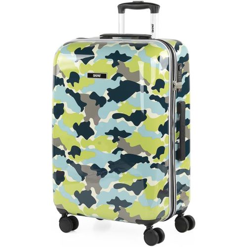 Valise Moyenne-Valise Rigide. Valise a Roulette. Valise Soute Avion-Valise De Voyage Résistante en Polycarbonate-Valise Ultra Légère,Cadenas à Combinaison,Bleu