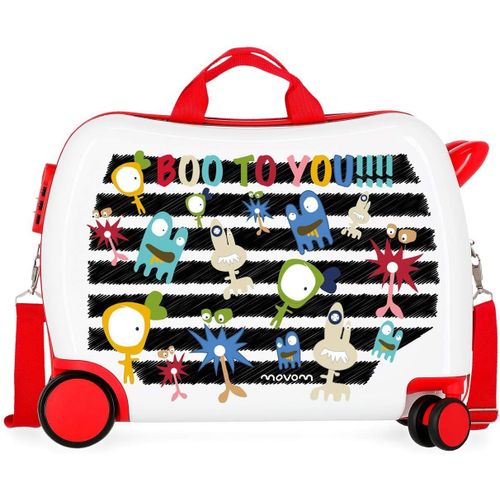 Happy Time Valise Enfant Multicolore 50x38x20 cms Rigide ABS Serrure à combinaison 34L 2,1Kgs 4 roues Bagage à main.[S221]