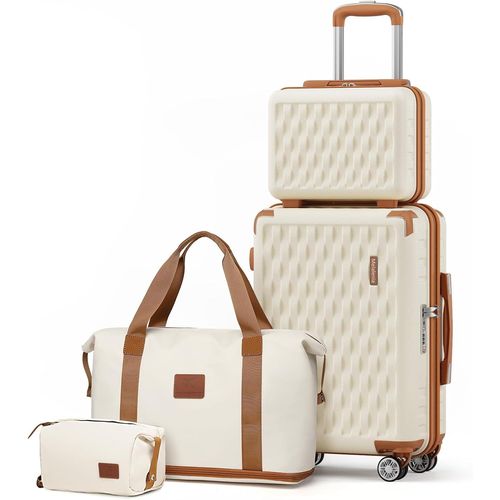 Set de Valise,ABS Bagages Cabine de Voyage-13/20 Pouces,Valise Ultralégère,Roues Silencieuses 360° y Serrure TSA-Idéal pour Voyages Courts et Longs.[S105]