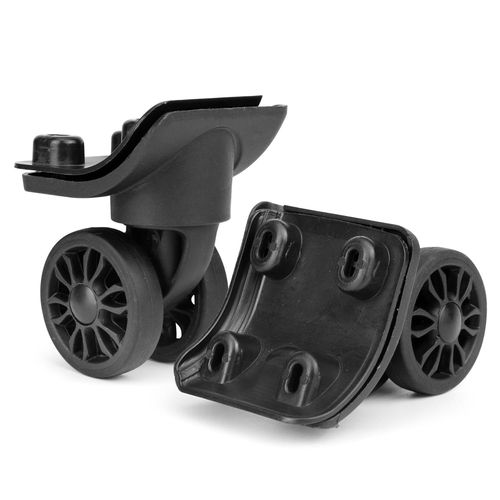 1 Paire de Roues de Rechange pour Valises Rigides,Noires (GU149 avec Double Roue)