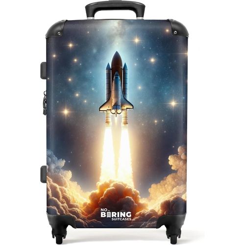 Valise Enfant,Grande Valise,Valise Enfant Garcon,Valise Enfant Roulette,Serrure TSA,Valise Voyage Enfant Garcon,Valise Grande Taille (67cm-72L),(Lancement de fusée-Doré)