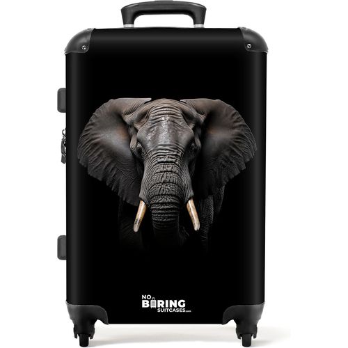 Valises,Valise Soute,Grande Valise,Serrure TSA,Avec 4 Roulettes,Valise Soute 23kg,Valise Rigide,Valise Moyenne Taille,Valise Grande Taille (67cm-72L),(Éléphant-Gris)