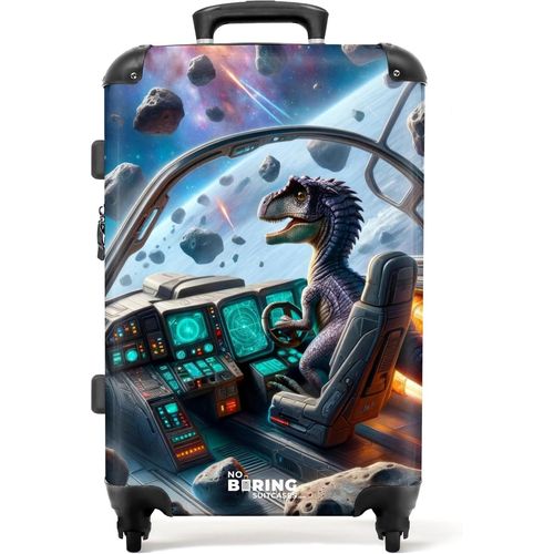 Valise Enfant,Grande Valise,Valise Enfant Garcon,Valise Enfant Roulette,Serrure TSA,Valise pour Enfant,Valise Grande Taille (67cm-72L),(Dino,Vaisseau Spatial-Bleu)