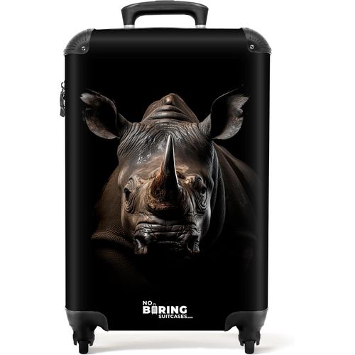 Valise Cabine,Valises,Bagages Cabine,Petite Valise,Valise Rigide,Valise Voyage,Suitcase,Valise Pas Cher,Valise Roulette,Valise Cabine 55x35x25cm (Rhinocéros-Noir)