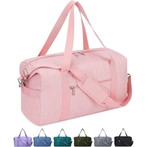 Valise Cabine 45x36x20 Easyjet Sac de Voyage sous Le Siège pour Homme Femme 30L (Rose)