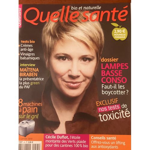 Quelle Santé Bio Et Naturelle, Numéro 45, Janvier 2010