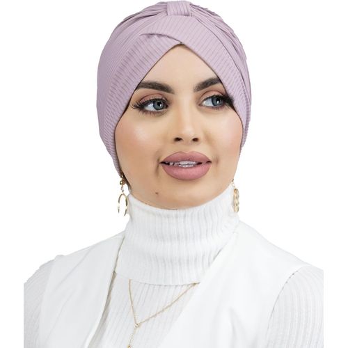 Turban À Enfiler Côtelé En Jersey Premium Pour Femme Musulmane Voilée Tu-6.[P124]