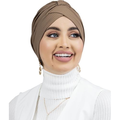 Turban À Enfiler Côtelé En Jersey Premium Pour Femme Musulmane Voilée Tu-6.[P123]