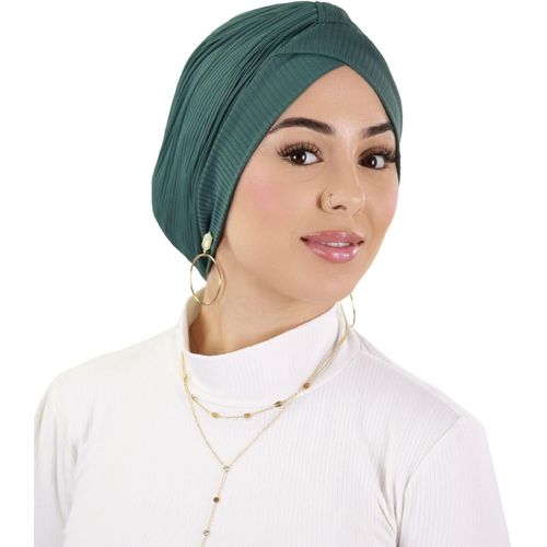 Turban À Enfiler Côtelé En Jersey Premium Pour Femme Musulmane Voilée Tu-6.[P122]