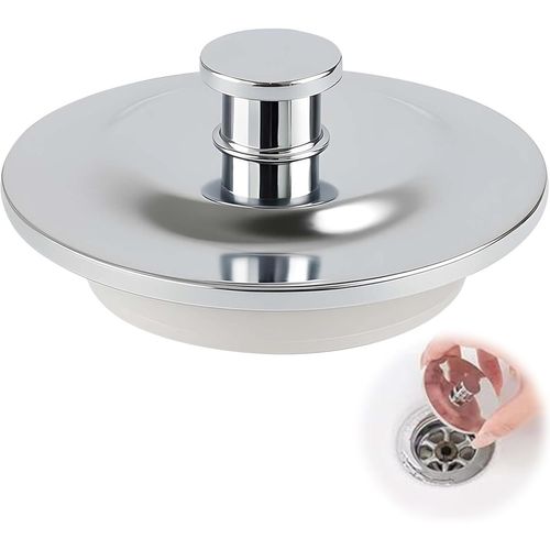 Bouchon de baignoire universel en acier inoxydable pour éviers de cuisine,buanderie,camping-car et salle de bain 40-45 mm