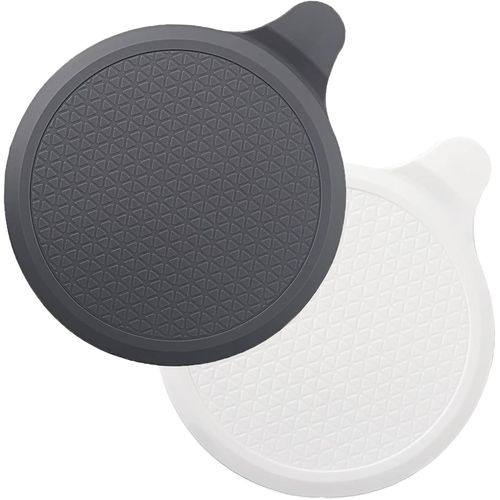 Bouchon de baignoire en silicone extra large de 15,2 cm pour baignoire,lavabo,évier de cuisine gris/blanc