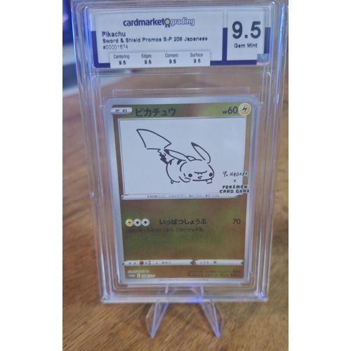 Pikachu By Nagaba Carte Pokemon Promo Japon 9.5