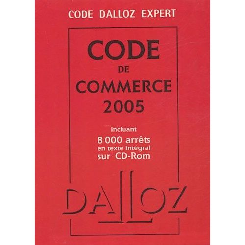 Code De Commerce (1 Cd-Rom)