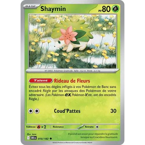 Carte Pokémon - Shaymin - 010/182 - Ev10 Rivalités Destinées