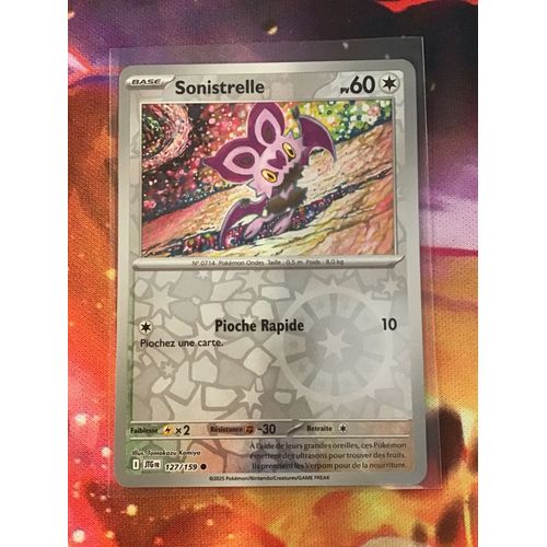 Carte Pokémon - Sonistrelle 127/159 - Reverse - Ev9 Aventures Ensemble