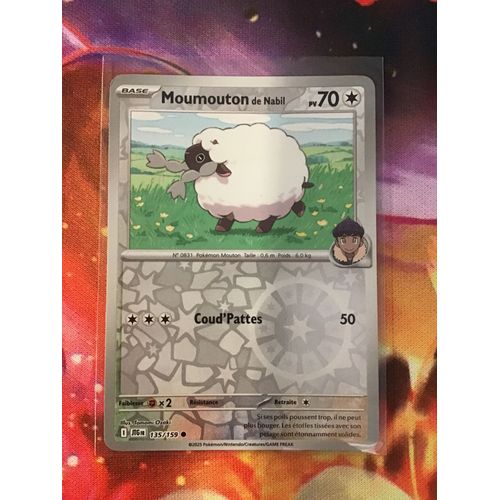 Carte Pokémon - Moumouton De Nabil - 135/159 - Reverse - Ev9 Aventures Ensemble
