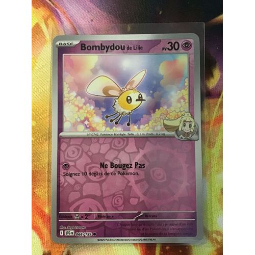 Carte Pokémon - Bombydou De Lilie - 066/159 - Reverse - Ev9 Aventures Ensemble
